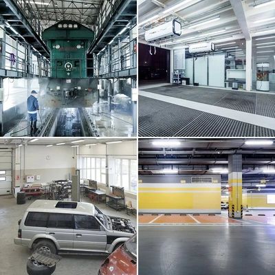 120V-277V / 120V-347V IP66 IK10 LED蒸気密着装置 商用および産業用