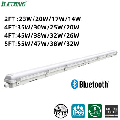 AC 220V ±10% IP67 防水 プラスチック製 LED トリプローフ 灯具 45W コリドール用