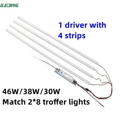 120-277V / 120-347V LED トロファー リトロフィット 3CCT 3Power 選択可能な磁気線形リトロフィットキット