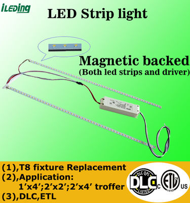 120-277V / 120-347V LED トロファー リトロフィット 3CCT 3Power 選択可能な磁気線形リトロフィットキット
