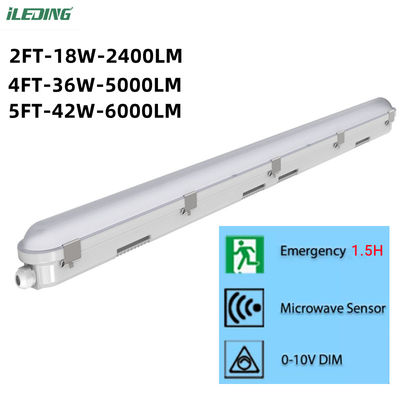 55W 80 Ra 車洗面用 LED ライト AC 110V 入力電圧 線形蒸気 緊密な固定装置