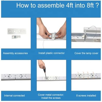 LED 34W 4FT ストライプマウントライト IP65 線形スーパーマーケットランプ