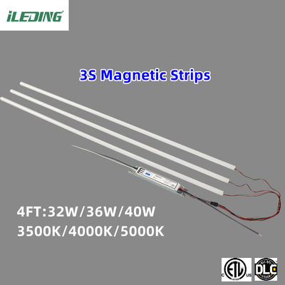 85 CRI マグネティック 4FT LED 商業用オフィスショップ用のリニアリトロフィットキット 2x4 トロファーライト