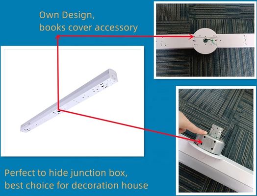 PC 材料 25W 3CCT 2FT LED 商業用および産業用線形ストライプ灯具