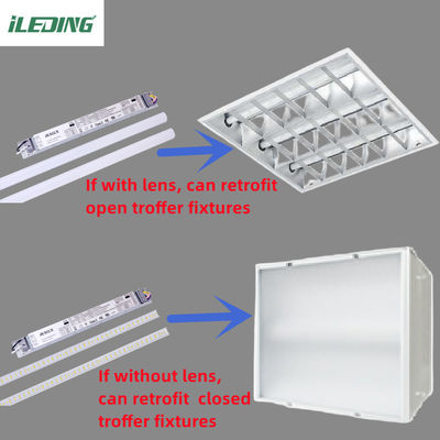 46W 2FT 4FT LED トランキング マグネティック 線形 リトロフィット キット スーパーマーケット用 トロファーライト