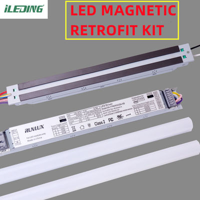 PC素材 LED線形リトロフィットキット マグネティックマウント LEDライト 140Lm/W 2FT 25W 20W 15W