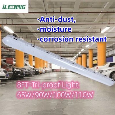 天井設置 110W 8FT LED 耐候 蒸気 密着 農場用 ライト