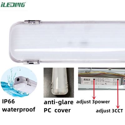85 CRI LED線形電源 CCT 切換可能 2FT ワークショップ用 3 度防水灯 IP66 防水
