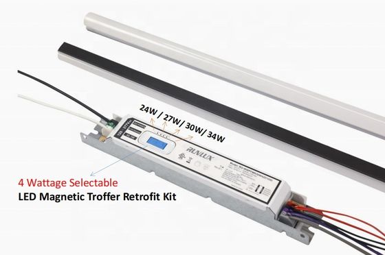 SMD LED 光源 2ft 4ft 8ft 150Lm/W PCレンズ マグネティック・LED リニアリトロフィットキット